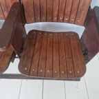 Jaren 30 Art Deco Cinema Bioscoop Stoelen Bankje thumbnail 7