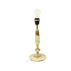 Vintage Tafellamp Onyx Marmer Messing Klassiek Sixties thumbnail 12