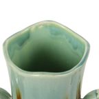 Franse Art Nouveau Majolica Vazen Orchies L’herminè Declercq 27cm thumbnail 14