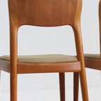 4 Vintage Deense Eetkamer Stoelen Van Niels Koefoed thumbnail 8