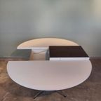 Vintage Eettafel Pastoe Witte Uitschuifbare Tafel Ovaal thumbnail 16