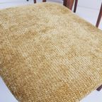 4 Deense Stoelen Teak Fineer Okergeel | Dining Chairs Teak thumbnail 8