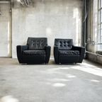 Set Van 2 Vintage Eenzitten / Fauteuils / Clubzetels thumbnail 12