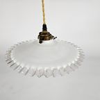 Hanglamp - Opaline - Messing - Frankrijk - 2E Kwart 20E Eeuw thumbnail 5