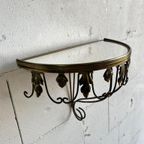 Vintage 'Gouden' Legger / Etagere / Wandconsole thumbnail 7