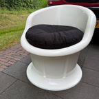 IKEA Poptorp Stoel Wit Met Zwart Kussen thumbnail 13