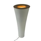 Kaoyi Flacha - Ikea - Floor Lamp Model ‘Flambeau’ - White Plastic Base And Gold Trimmed Top thumbnail 4