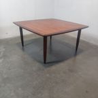 Mid Century Teak Square Coffee Table, 1960S thumbnail 5