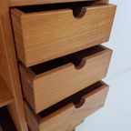 Vintage Teak Houten Kastje Laden Vakken Keuken thumbnail 5