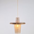 Vintage Glazen Hanglamp Koper Glas Mid Century ‘60 Denmark thumbnail 5