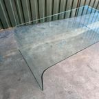 Vintage Glazen Xl Salontafel, Fiam Stijl 'Waterfall' thumbnail 7