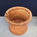 Rotan Mand, Plantentafeltje, Krukje, Vintage Bamboe Basket thumbnail 4