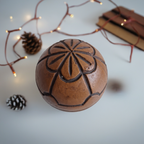 Kunststof Ronde Decoratie Bol Ø 10 Cm Met Streepmotief thumbnail 8