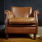 Vintage Leren Fauteuils- Bruin thumbnail 5