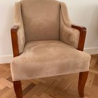 Chesterfield Club Chair Beige - Originele Vintage thumbnail 2