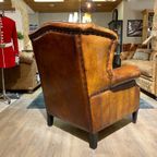 Compacte Schapenleren Fauteuil Lounge Atelier Cognac Bruin thumbnail 4