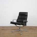 Leather Eames Office Chair Model Ea216 For Herman Miller thumbnail 2