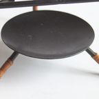 Teapot Stand In Rattan And Steel By Laurids Lonborg Denmark 1950S thumbnail 6