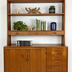 Scandinavisch Vintage Teak Fineren Dressoir/ Boekenkast Midsund thumbnail 10