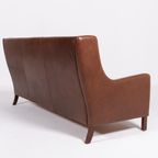 1970’s Danish Modern Cognac Leather Sofa thumbnail 7