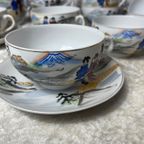 Japans Kutani Eierschaal Porselein Servies thumbnail 6