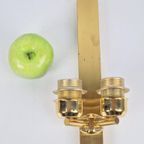 10 Stuks Vintage Baulmann Wandlamp Messing Regency ’70 Goud thumbnail 14