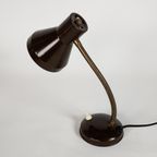 Hala Zeist - Bureaulamp - Model 703 - Flexibele Hals - Bruin - 60'S thumbnail 2