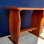Vintage Bijzettafeltje, Lectuur Tafeltje, Sidetable, Krukje thumbnail 7