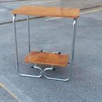 Vintage Bauhaus Art Deco Bijzettafel Sidetable Nachtkastje thumbnail 8