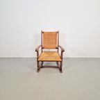 Vintage Brutalist Fauteuil Biezen Eiken ‘20 Stoel Japandi thumbnail 11