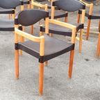 6 Vintage Strax Stoelen, Hartmut Lohmeyer Voor Casala thumbnail 13