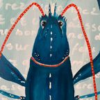 Schilderij Kreeft Blauw thumbnail 4