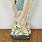 Antiek Vintage Beeld Heiligenbeeld Beeld Maria In Gips 72 thumbnail 7