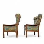 2 X Casala Wingback / Lounge / Armchair In Top Condition / 4 Small Cushions / 1960s thumbnail 11