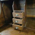 Vintage Amerikaanse Bureau Met Rolluik / Schrijftafel thumbnail 9