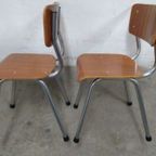 2 School Children'S Chairs Vintage Pagholz thumbnail 5