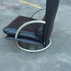 Vintage Rolf Benz Leren Swivel Fauteuil, Torino Bmp thumbnail 11