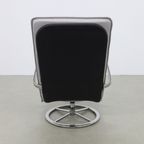 2x Vintage Draaifauteuil, 1980s Nieuwe Kussens thumbnail 5