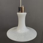 White Glass Pendant Lamp 1980S thumbnail 2