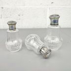 Antieke Parfumset Glas & Zilver thumbnail 5