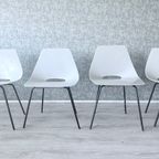 4x Vintage Tonneau Chairs Design By Pierre Guariche thumbnail 9