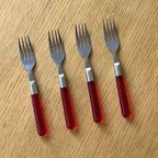 Vintage Ikea Cutlery Set With Red Handles thumbnail 5
