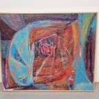 Schilderij Abstract Neerle Amrein Modern Ingelijst Uniek thumbnail 4