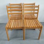 Set (van 4) Scandinavische Beukenhouten Eetkamerstoelen thumbnail 12