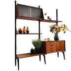 Mid-century Louis Van Teeffelen Wébé Wandmeubel Deens Design 1950’s thumbnail 7