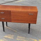 Vintage Mid Century Kastje Dressoir Sideboard Wandmeuble thumbnail 11