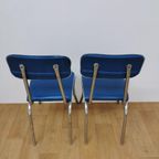 Vintage Mid Century Chroom En Skai Buizen Stoelen thumbnail 15