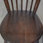 Set Van 4 Vintage Houten De Ster Gelderland Design Spijlen Stoelen thumbnail 7