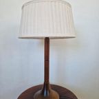 Vintage Scandinavische Teak Tafellamp thumbnail 4