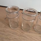 5x Authentiek Pastis Glazen/flessen Met Ijzerdraad Eromheen thumbnail 3